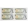 Image 1 : #35 4 SEQUENTIAL CANADA $1 ONE DOLLAR BILL 1973