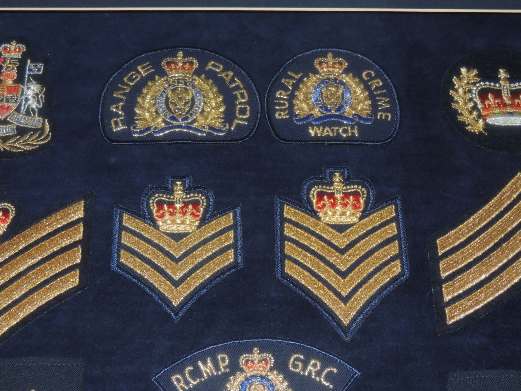 Police Rookie Insignia #55 ROYAL CANADIAN MOUNTED POLICE 42 INSIGNIA LOT