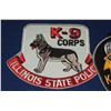 Image 7 : #64 UNITED STATES K-9 DOG POLICE FRAME 28  PATCHES