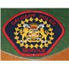 Image 2 : #65 CALGARY POLICE BADGE + PATCH ON FRAME