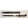 Image 2 : #77 WW1 1914 SWEDISH MAUSER BAYONET W/SCABBARD