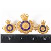Image 1 : #123 ONTARIO PROVINCIAL POLICE CAP BADGE  SET