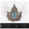 Image 1 : #179 CANADIAN B CANADA CAP BADGE MAPLE LEAF SHIELD