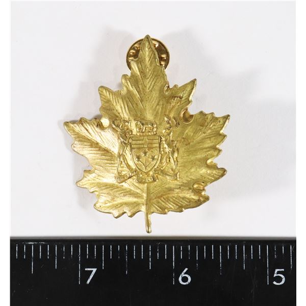 #189  ONTARIO COAT OF ARMS CAP BADGE INSIGNIA
