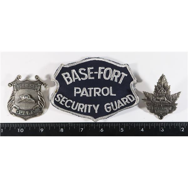 #191 CANADIAN BASE-FORT GUARD PATROL INSIGNIA LOT