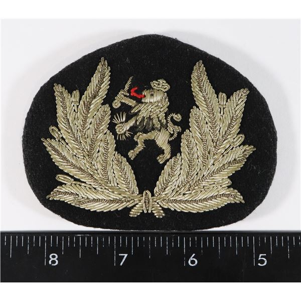 #192 SCOTTISH OFFICERS EMBROIDERED CLOTH CAP BADGE