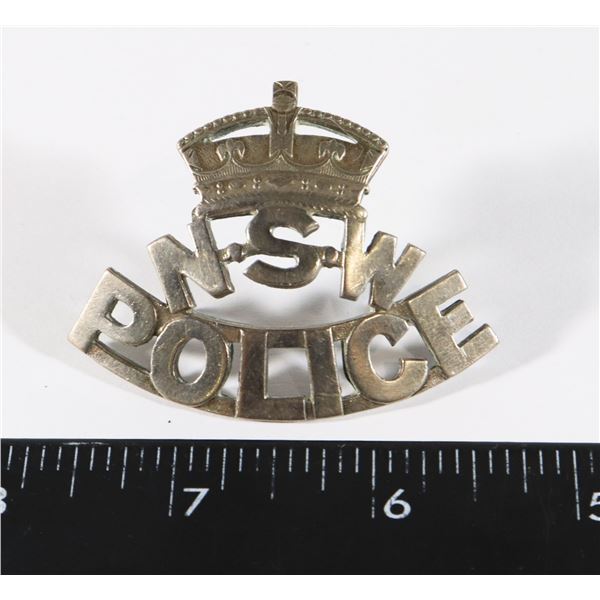 #193 WW2 AUSTRALIAN NEW SOUTH WALES POLICE BADGE