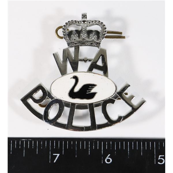 #195 WESTERN AUSTRALIA POLICE CAP BADGE MARKED