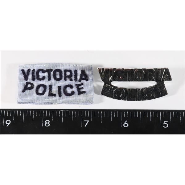#197 AUSTRALIAN VICTORIA POLICE INSIGNIA SET