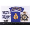 Image 1 : #198 TASMANIA POLICE CAP BADGE INSIGNIA LOT INC