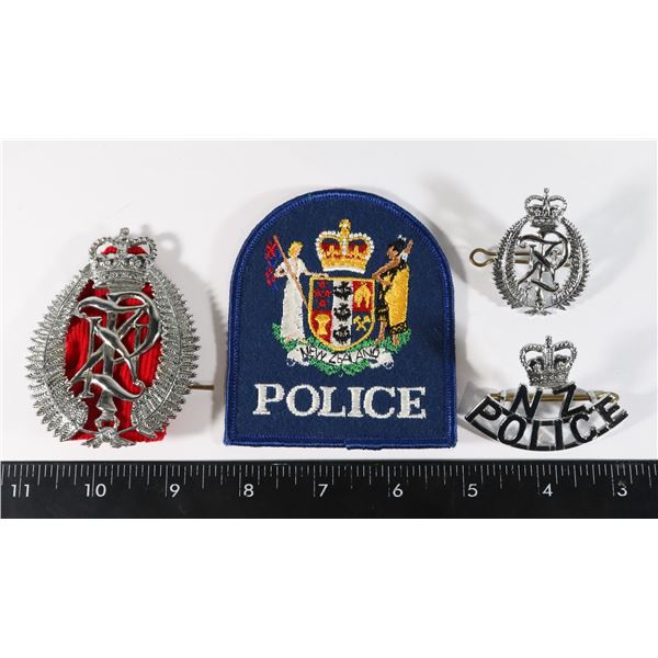 #199 NEW ZEALAND POLICE CAP BADGE INSIGNIA LOT INC