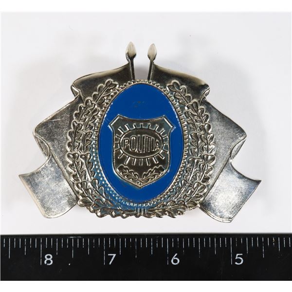 #206 ROMANIAN POLICE CAP BADGE INSIGNIA