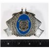 Image 1 : #206 ROMANIAN POLICE CAP BADGE INSIGNIA