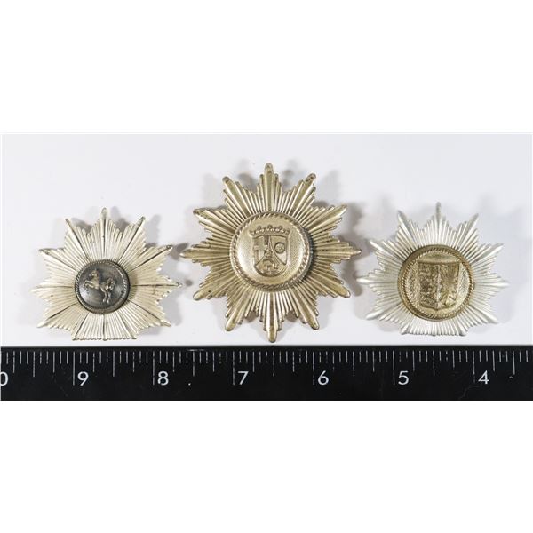 #210 GERMAN POLICE CAP BADGE INSIGNIA LOT OF2