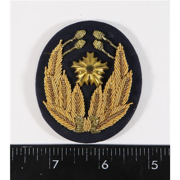#213 JAPANESE POLICE CAP BADGE PEAKED CAP INSIGNIA