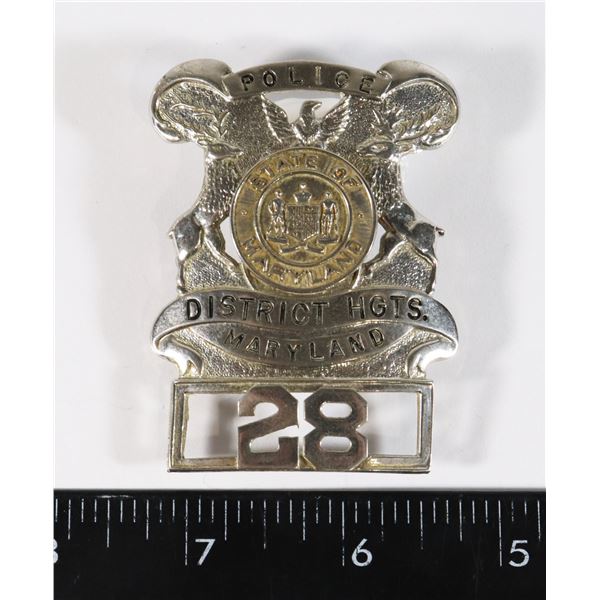 #214 UNITED STATES MARYLAND POLICE BADGE 28