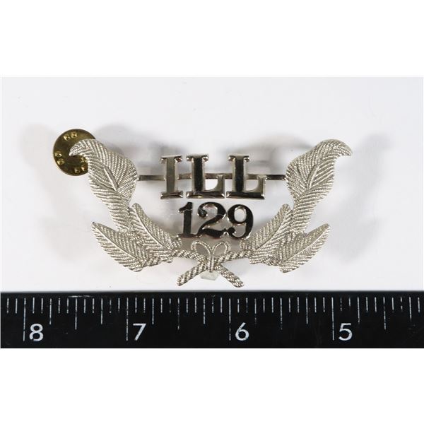 #218 UNITED STATES ILLINOIS POLICE BADGE 129
