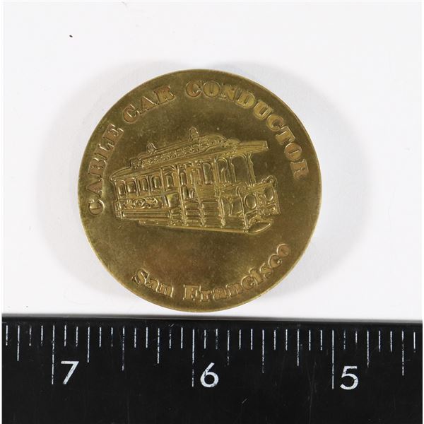 #225 USA CABLE CAR CONDUCTOR SAN FRANCISCO BADGE