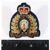 Image 1 : #232 RCMP CLOTH METAL CAP BADGE VARIATION