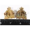 Image 2 : #234 RCMP COLLAR BADGE SET QUEENS CROWN PAIR