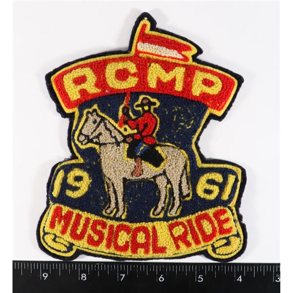 #254 1961 RCMP MUSICAL RIDE BLAZER BADGE LARGE