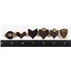 Image 1 : #255 1982 RCMP METAL RANK BADGES COMPLETE SET