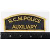 Image 1 : #270 R.C.M.POLICE AUXILIARY SHOULDER TITLE SET