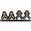 Image 1 : #275 2 PAIRS RCMP CROSSED RIFLES PISTOLS MARKSMAN