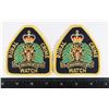 Image 1 : #283 RCMP RURAL CRIME WATCH CLOTH PATCH PAIR