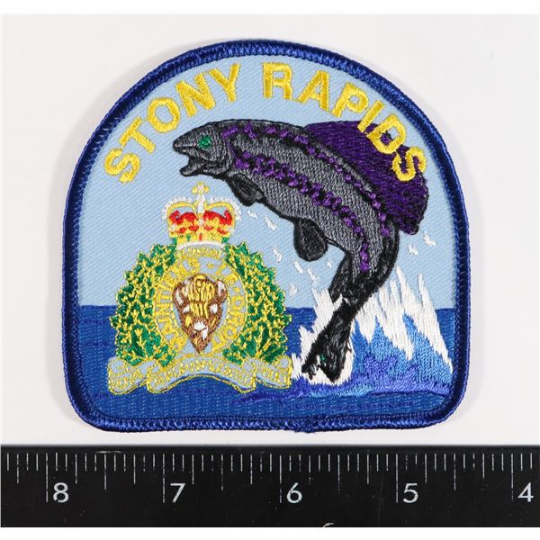 #286 RCMP STONY RAPIDS SASKATCHEWAN PATCH FISH