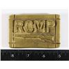 Image 1 : #297 MODERN TOURIST RCMP BELT BUCKLE HEAVY BRASS