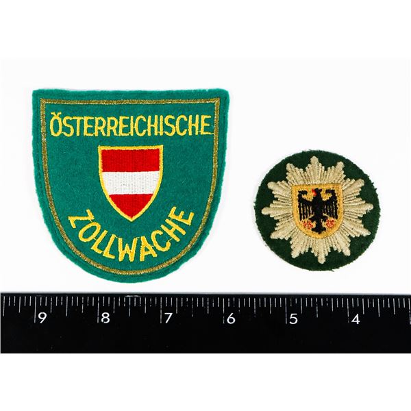 #302 GRRMAN POLICE UNIFORM INSIGNIA LOT OF 2