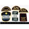 Image 1 : #315 6 CANADIAN RAILWAY POLICE PATCHES INSIGNIA