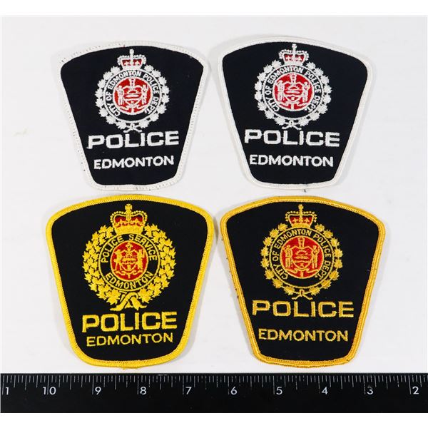 #361 2 PAIRS ALBERTA EDMONTON POLICE PATCHES