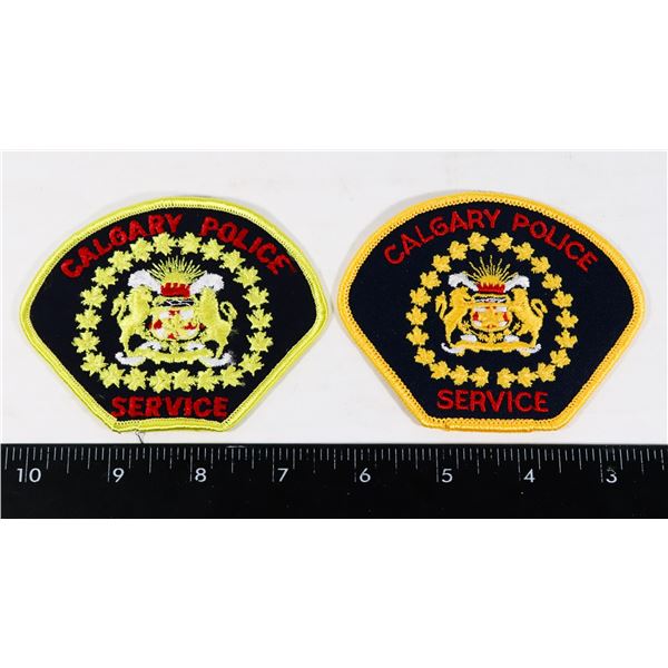 #372 CALGARY POLICE SERVICE PATCH 2 VARIATIONS