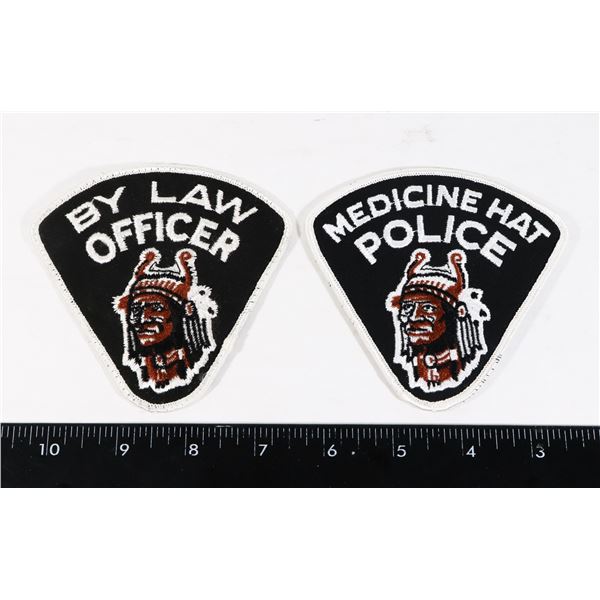 #387 ALBERTA MEDICINE HAT POLICE PATCH SET