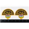 Image 1 : #399 PAIR POLICE PATCHES  COUNTY OF FORTY MILE NO9