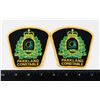 Image 1 : #400 PAIR POLICE PATCHES COUNTY OF PARKLAND NO9