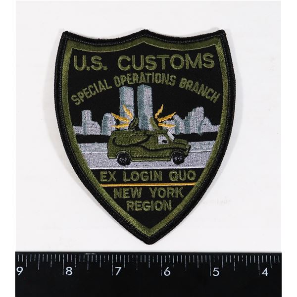 #405 TWIN TOWERS PATCH US CUSOMS NEW YORK