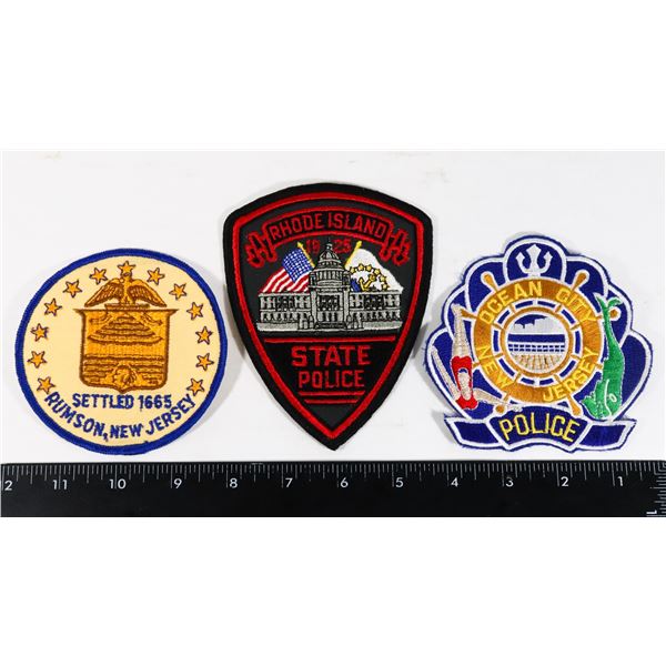 #425 RHODE ISLAND NEW JERSEY POLICE PATCH LOT