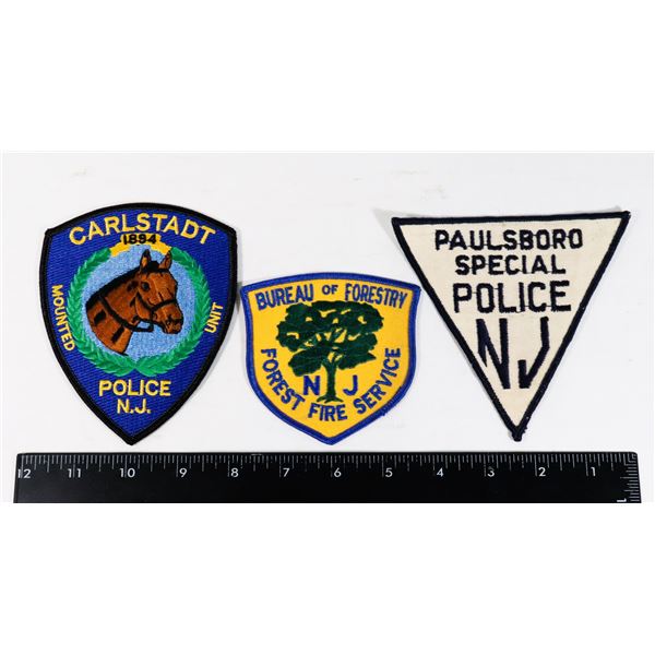 #427 NEW JERSEY POLICE FOREST IRE SERVICE LOT OF 3