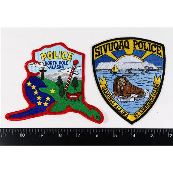 #430 NORTH POLE ALASKA POLICE IVUQAQ 2 PATCHES