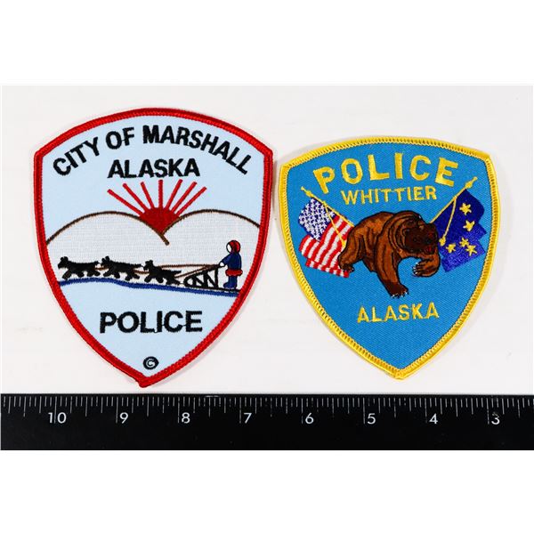 #433 ALASKA CITY OF MARSHALL WHITTIER POLICE PATCH