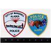Image 1 : #433 ALASKA CITY OF MARSHALL WHITTIER POLICE PATCH