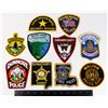 Image 1 : #441 LOT 10 ASSORTED UNITED STATES POLICE PATCHES