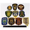 Image 1 : #451 LOT 10 ASSORTED UNITED STATES  POLICE PATCHES