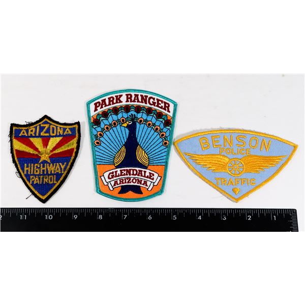 #453 LOT 3 UNITED STATES ARIZONA POLICE PATCHES