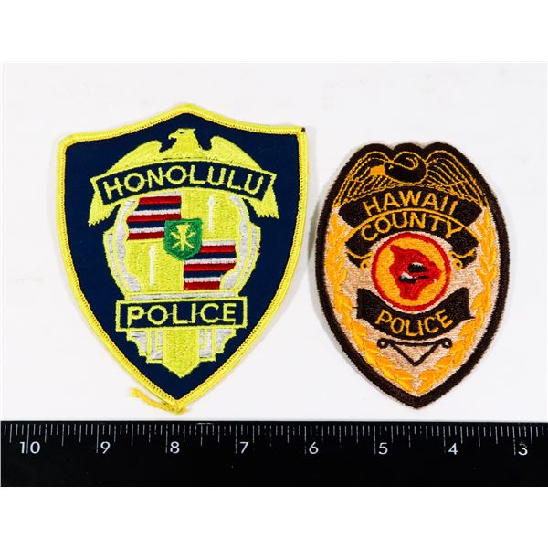 #455 LOT 2 UNITED STATES HAWAII POLICE PATCHES