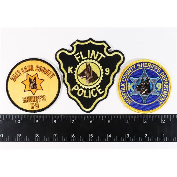 #461 UNITED STATES K-9 POLICE PATCHES W/ SALT LAKE