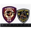 Image 1 : #468 LOT 2 UNITED STATES K-9 POLICE PATCHES TEXAS